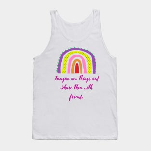 Imagine - Lifes Inspirational Quotes Tank Top